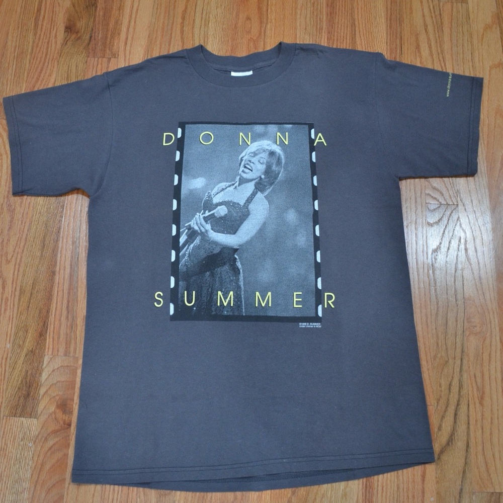 Vintage 1999 Donna Summer Graphic T-Shirt | 90s Disco Pop Tee | Size Large